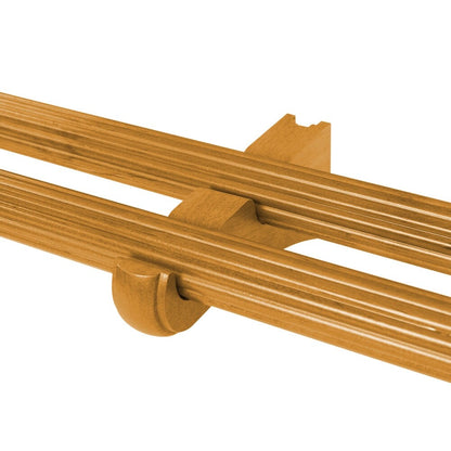 Mix &amp; Match Einzel-/Doppel-Gardinenstangenhalterung aus Holz