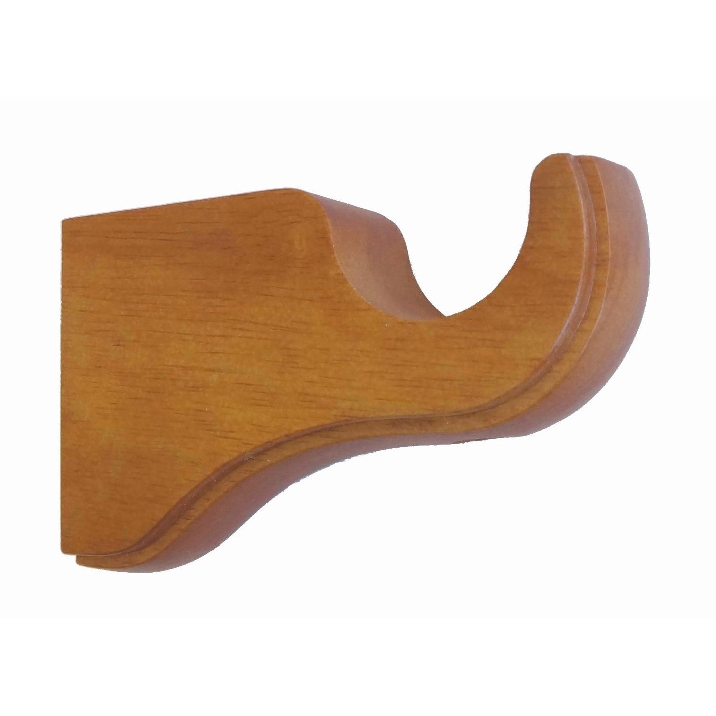 Mix &amp; Match Einzel-/Doppel-Gardinenstangenhalterung aus Holz
