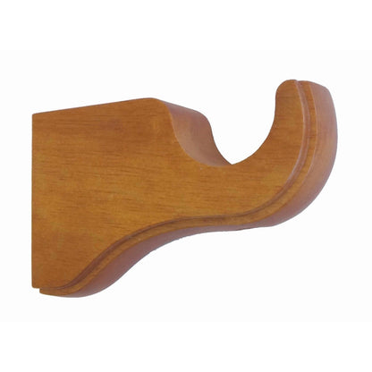 Mix &amp; Match Einzel-/Doppel-Gardinenstangenhalterung aus Holz