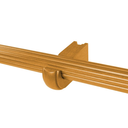 Mix &amp; Match Einzel-/Doppel-Gardinenstangenhalterung aus Holz