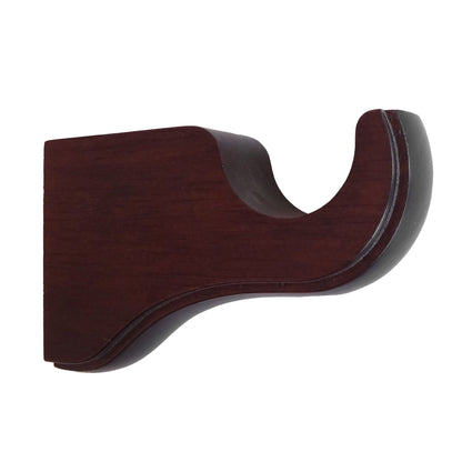 Mix &amp; Match Einzel-/Doppel-Gardinenstangenhalterung aus Holz