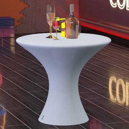 Mixoy LED-Cocktailtisch mit wechselnden Farben, wiederaufladbarer beleuchteter Weintisch, kabelloser Kneipentisch, Möbel für Zuhause, Terrasse, Pool