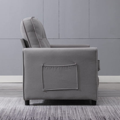 Mixoy Modern Loveseat,3-in-1 Pull Out Sleeper Sofa Bed with Tri-Folding Mattress