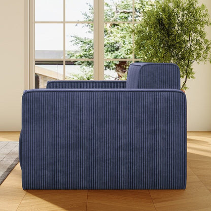 Mixoy Modern Velvet Fabric Loveseat Sofa with Legless Design&Widened Armrest,Upholstered 2-Seater Couch for Living Room