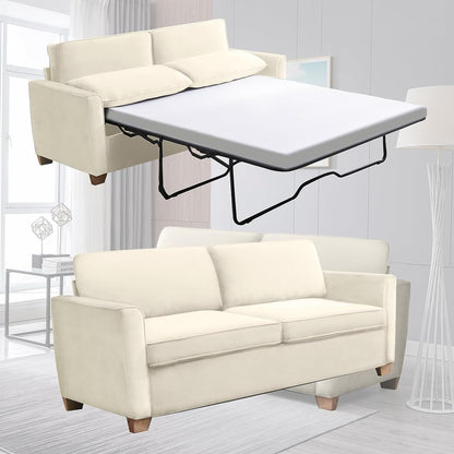 Mixoy Modern Pull Out Sofa Bed,Velvet Sleeper Loveseat Couch Bed