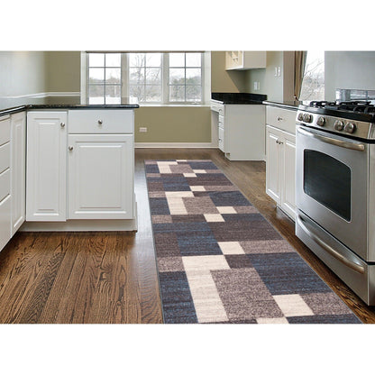 World Rug Gallery Rutschfester Teppich im modernen Boxen-Design