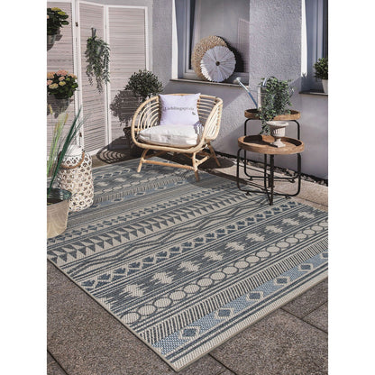 World Rug Gallery Moderner Bohemian Global Teppich für drinnen und draußen
