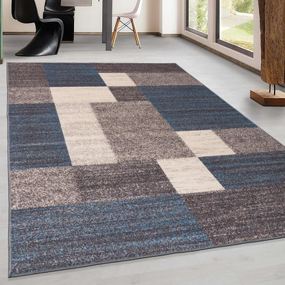 World Rug Gallery Rutschfester Teppich im modernen Boxen-Design