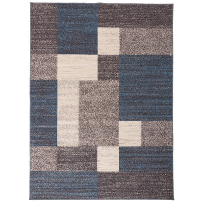 World Rug Gallery Rutschfester Teppich im modernen Boxen-Design