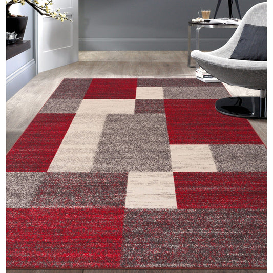 World Rug Gallery Rutschfester Teppich im modernen Boxen-Design