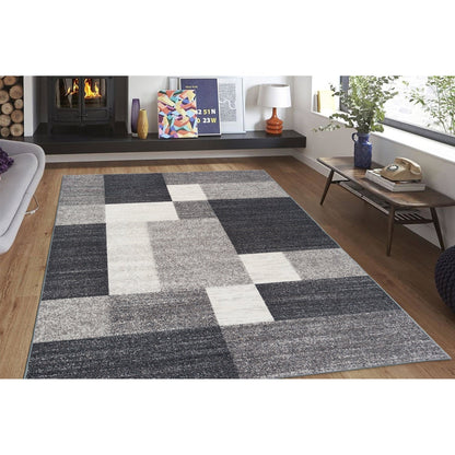 World Rug Gallery Rutschfester Teppich im modernen Boxen-Design