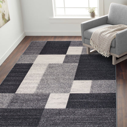 World Rug Gallery Rutschfester Teppich im modernen Boxen-Design