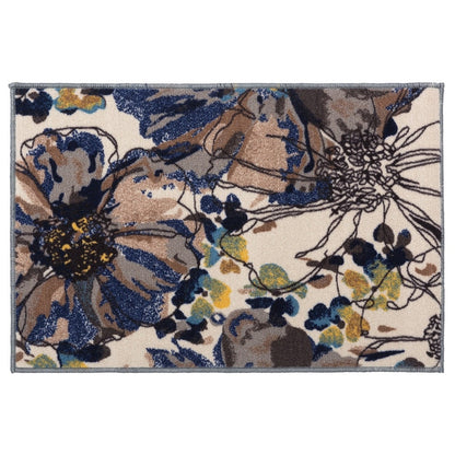 World Rug Gallery Moderner, rutschfester Teppich mit leuchtenden Blumen, mehrfarbig
