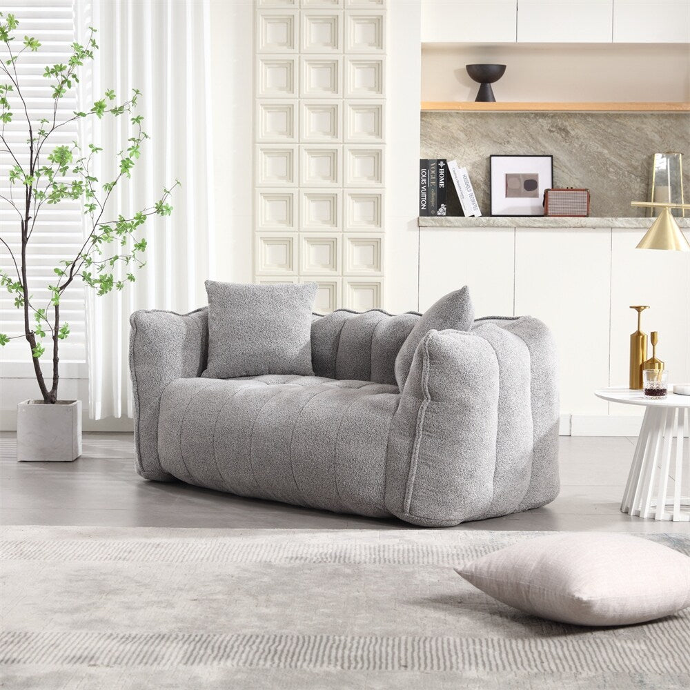 Modern Chenille Recliner Sofa with High Resilience Foam