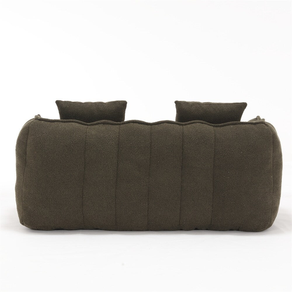 Modern Chenille Recliner Sofa with High Resilience Foam
