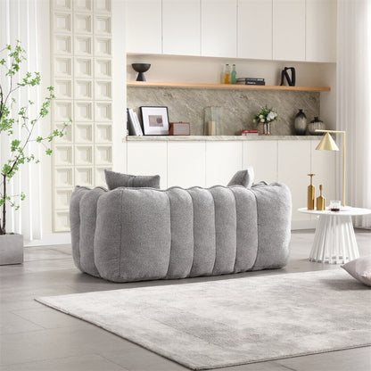 Modern Chenille Recliner Sofa with High Resilience Foam