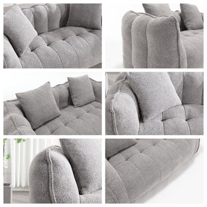 Modern Chenille Recliner Sofa with High Resilience Foam