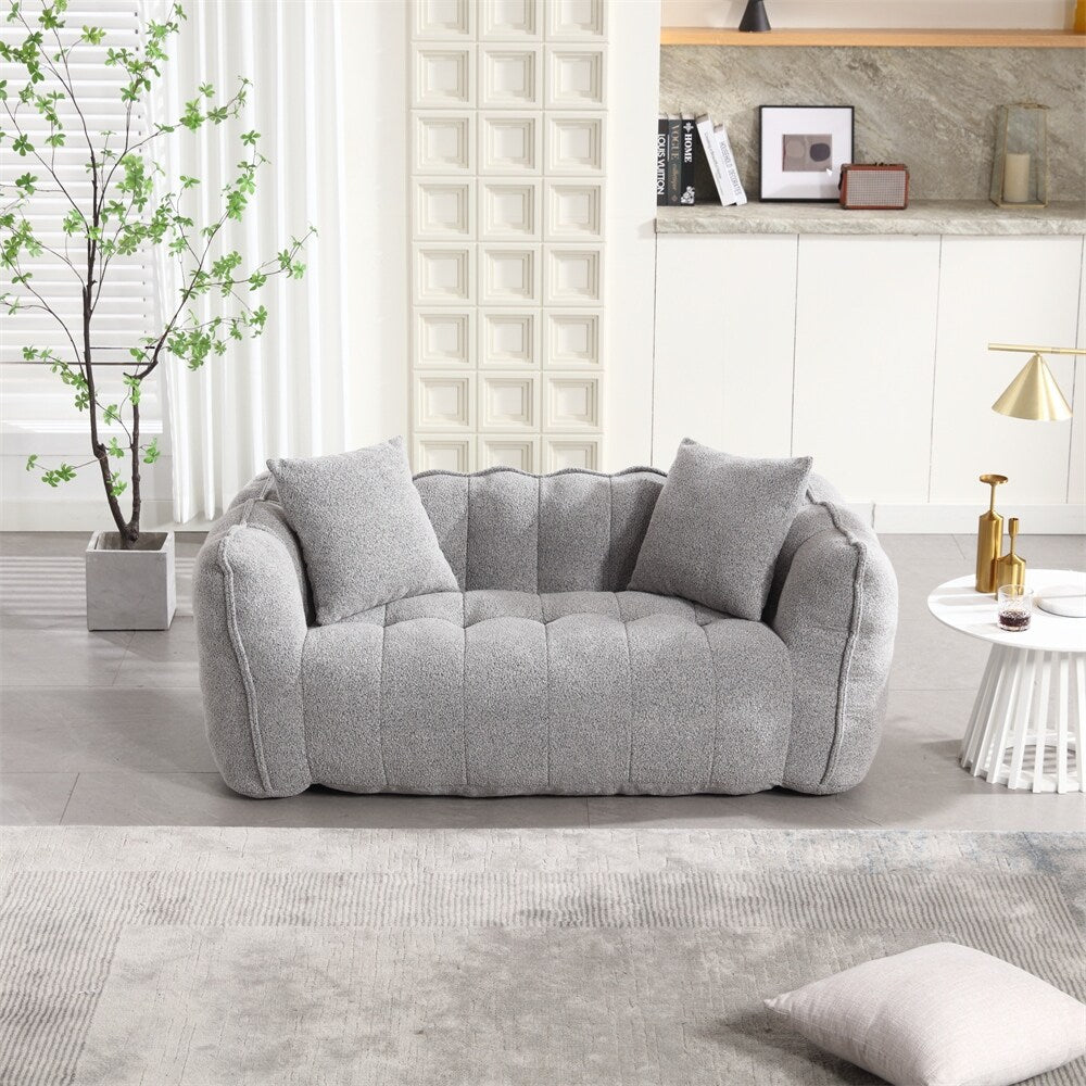 Modern Chenille Recliner Sofa with High Resilience Foam