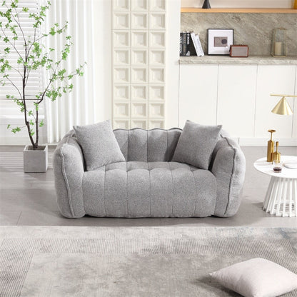 Modern Chenille Recliner Sofa with High Resilience Foam