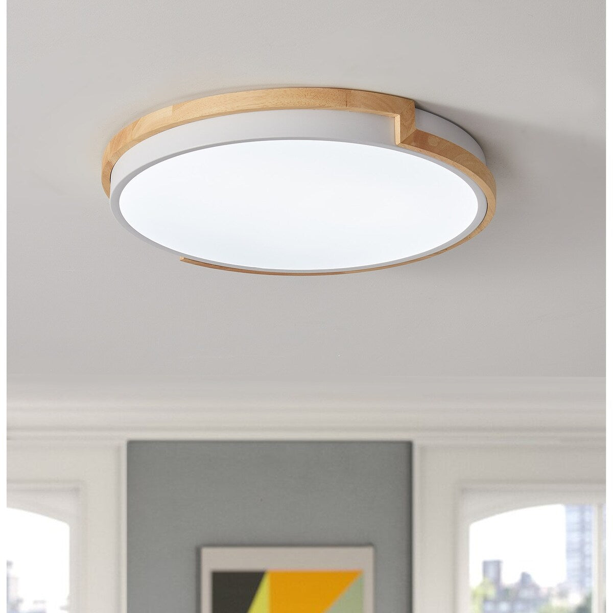 Moderne, prägnante 1-flammige LED-Deckenleuchte mit Kreisform