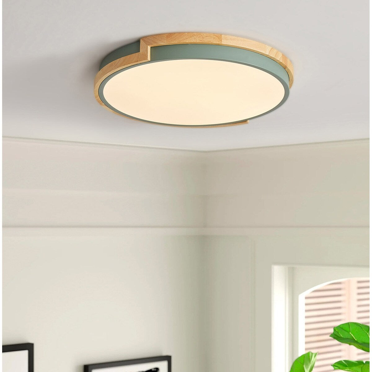 Moderne, prägnante 1-flammige LED-Deckenleuchte mit Kreisform