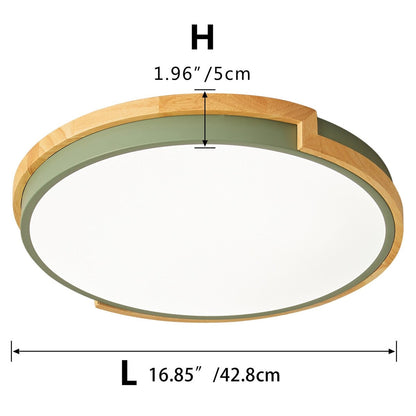 Moderne, prägnante 1-flammige LED-Deckenleuchte mit Kreisform