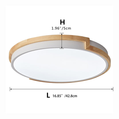 Moderne, prägnante 1-flammige LED-Deckenleuchte mit Kreisform