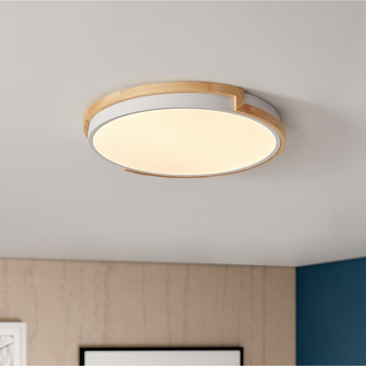 Moderne, prägnante 1-flammige LED-Deckenleuchte mit Kreisform