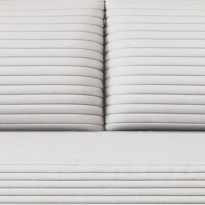 Modern Corduroy Fabric Upholstered Frameless Sofa Couch, For Apartment Living Room Den Entertainment Room