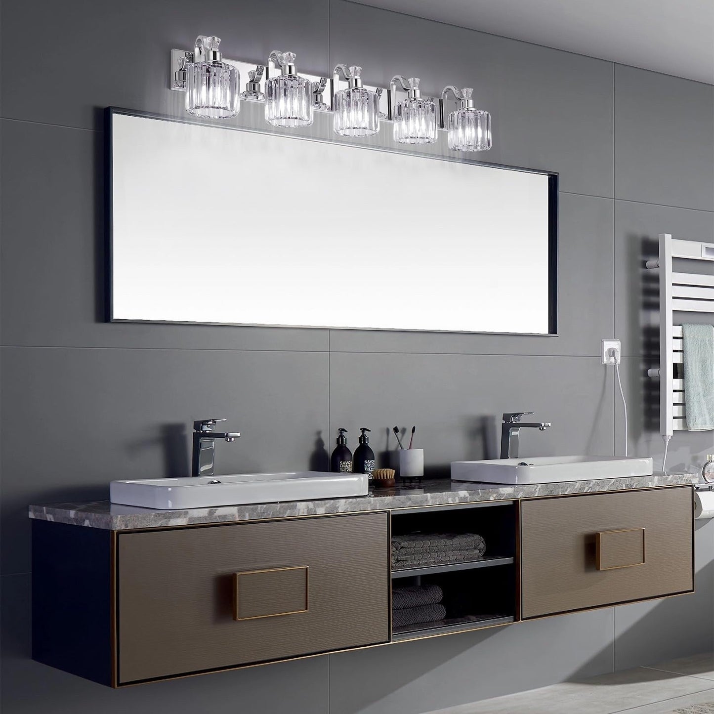 Moderne Kristall Badezimmer Eitelkeit Lichter Dimmbare Wandleuchten