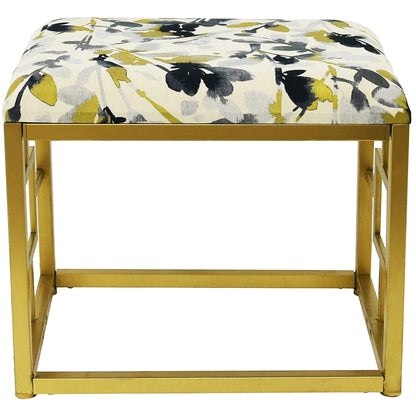 Modern Fabric Upholstered Ottoman with Foam Padding, 20 Wide