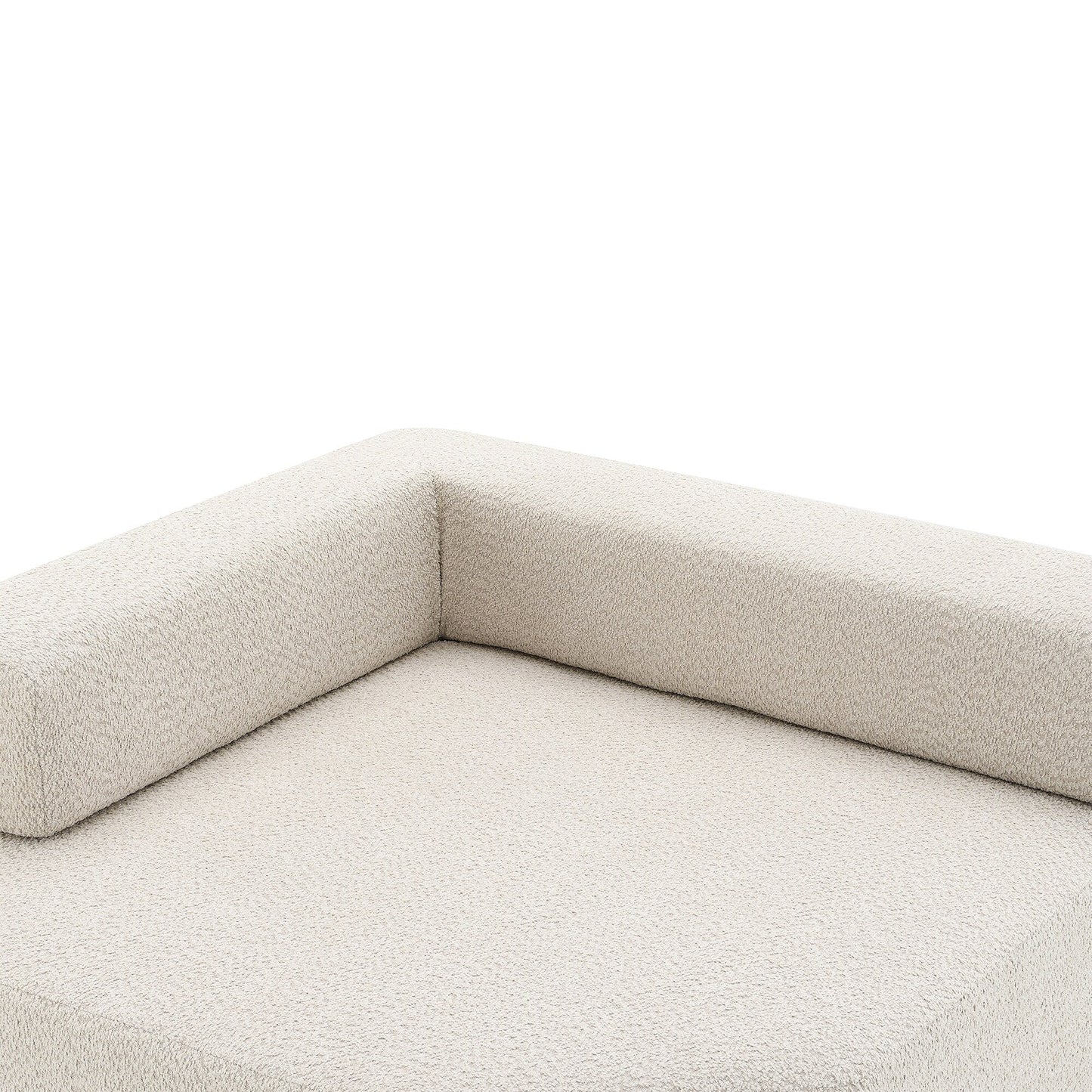 Modern Floor Couch Convertible Compressed Couch, Corner Frame for Oversized Modular U Shaped Sectional Sofa