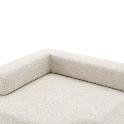 Modern Floor Couch Convertible Compressed Couch, Corner Frame for Oversized Modular U Shaped Sectional Sofa