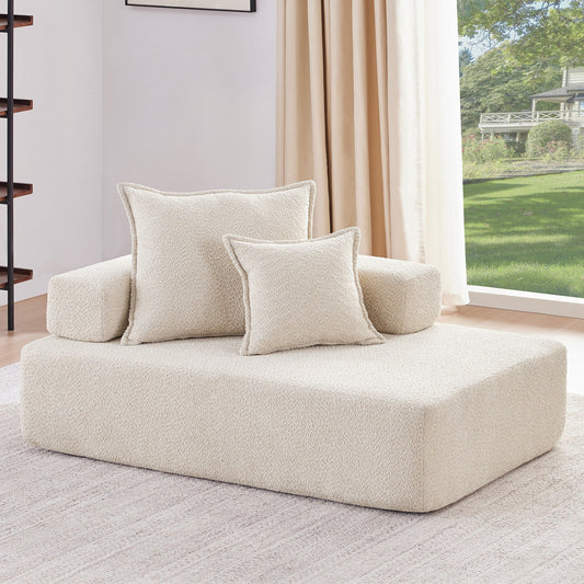 Modern Floor Couch Convertible Compressed Couch, Lounge Frame for Oversized Modular U Shaped Sectional Sofa