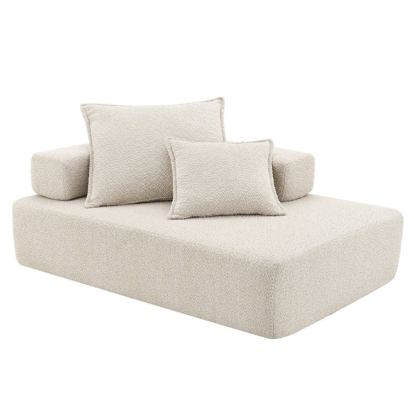 Modern Floor Couch Convertible Compressed Couch, Lounge Frame for Oversized Modular U Shaped Sectional Sofa