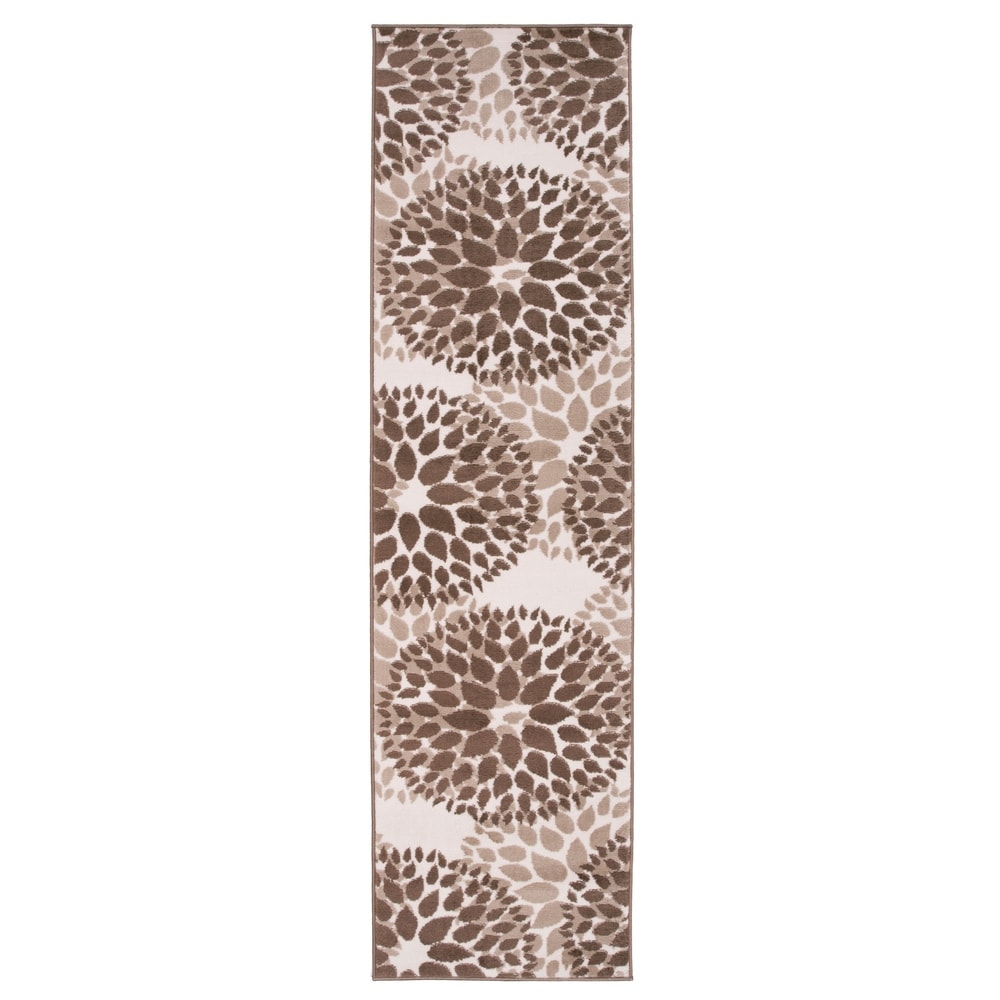 World Rug Gallery Moderner Teppich mit floralen Kreisen