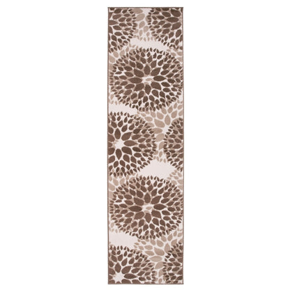 World Rug Gallery Moderner Teppich mit floralen Kreisen
