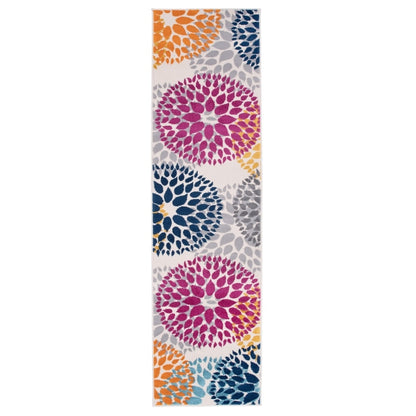 World Rug Gallery Moderner Teppich mit floralen Kreisen