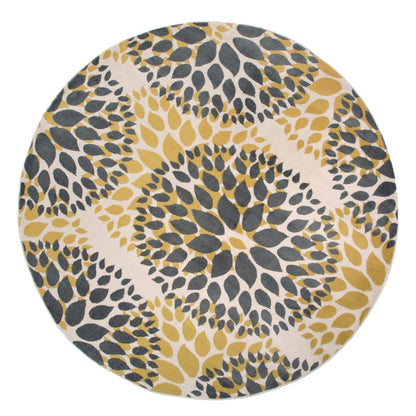 World Rug Gallery Moderner Teppich mit floralen Kreisen