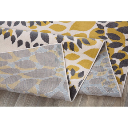 World Rug Gallery Moderner Teppich mit floralen Kreisen