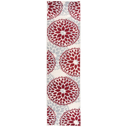 World Rug Gallery Moderner Teppich mit floralen Kreisen