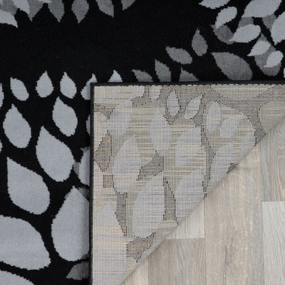 World Rug Gallery Moderner Teppich mit floralen Kreisen