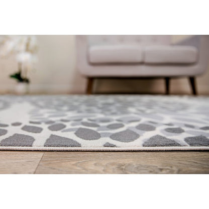 World Rug Gallery Moderner Teppich mit floralen Kreisen