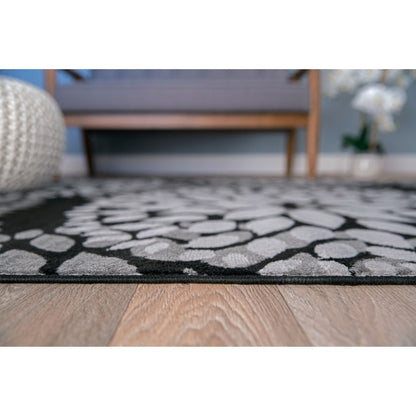 World Rug Gallery Moderner Teppich mit floralen Kreisen