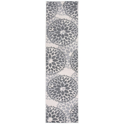 World Rug Gallery Moderner Teppich mit floralen Kreisen