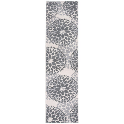 World Rug Gallery Moderner Teppich mit floralen Kreisen
