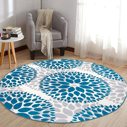 World Rug Gallery Moderner Teppich mit floralen Kreisen
