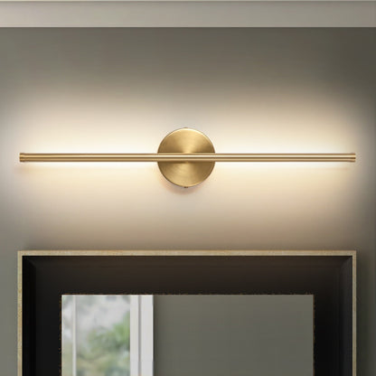 1-flammig 23,6 Zoll Moderne lineare dimmbare integrierte LED-Badezimmer-Wandleuchte