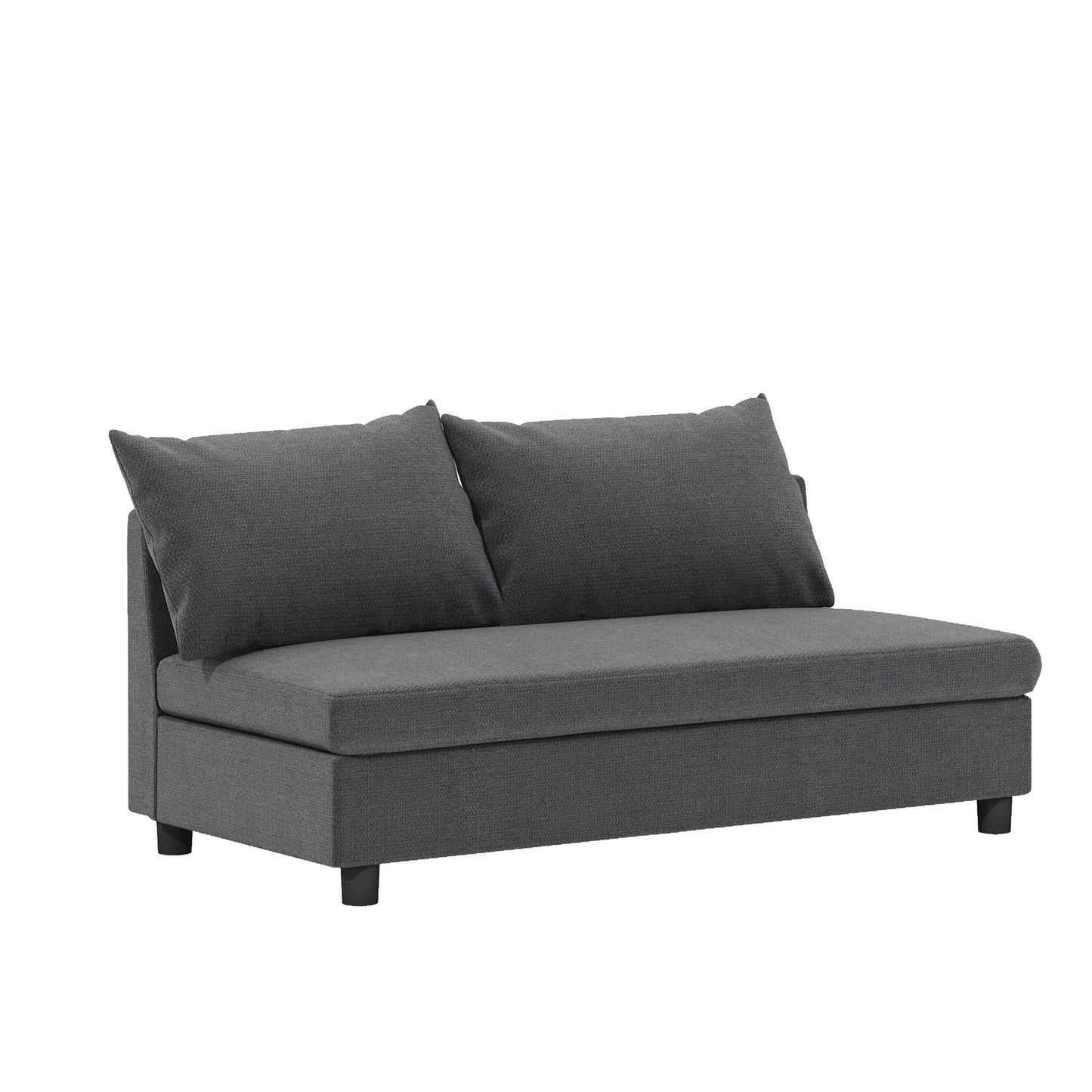 Modular Piece--Loveseat, Part Of Sectional Sofa,Chenille,Minimalist Style,2 Colors,Not For Separate Use