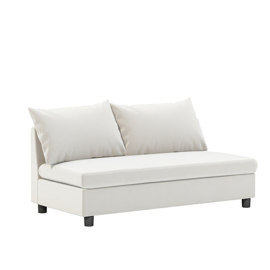 Modular Piece--Loveseat, Part Of Sectional Sofa,Chenille,Minimalist Style,2 Colors,Not For Separate Use